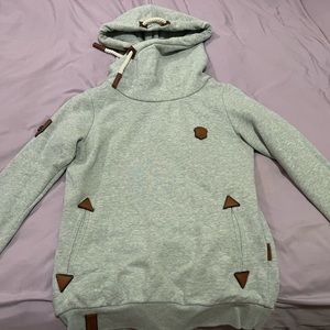 Naketano sweater, light green/blue. Size small, runs small .